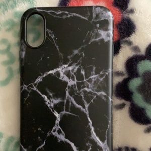 Never used black marble iPhone X case